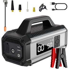 Commem Tire Inflator Portable Air Compressor, 150PSI & 25000mAh Cordless Air Pump for Car Tires, Electric Tire Pump with Pressure LED Light, 2X Faster Inflator for Motorcycle Bike Ball,Car Accessories