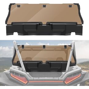 Rear Windshield for RZR XP 1000 2024, Polycarbonate UTV Clear Rear Windscreen for Polaris RZR XP 1000 / XP 4 1000 2024 Accessories, Light Tinted Rear Window Protects Against Debris