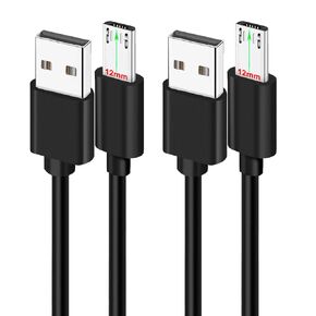 2Pcs 3FT 12mm Long Tip Micro USB Cable Compatible with Blackview BV4000 BV4900 BV5500 Pro/Plus BV5800 BV6000 BV6000s /Oukitel WP12 WP8 Pro, WP6/Doogee/Ulefone Armor X7 Pro X6 X5 Rugged Phones