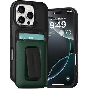 VRS DESIGN Orb Case for iPhone 16 Plus (2024), Premium Card Wallet Case [3 Cards] Durable Built-in Stand Cover Compatible with iPhone 16 Plus (Cotton Blue)