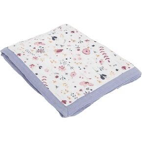 Little Unicorn – Fairy Gardens Deluxe Muslin Quilt | 100% Rayon Muslin from Bamboo | Super Soft Blanket | Babies and Toddlers | X-Large 60" x 72" | Machine Washable