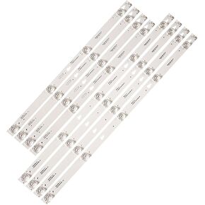 8pcs LED Backlight Strips for 55" TV 55S405LEA TOT_55D2900_4X4_4X5 AB 55HR330M04A6 55HR330M04B6 4C-LB5504-HR 55S405TEA JL.D55051330-004ES-M