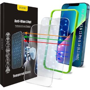 Screen Protector for iPhone 16 Pro Max[6.9 Inch],3RD Colorless Anti-Blue Light Tempered Glass Films,HD Clear, 9H Hardness, No Bubbles, Case Friendly 2 Pack