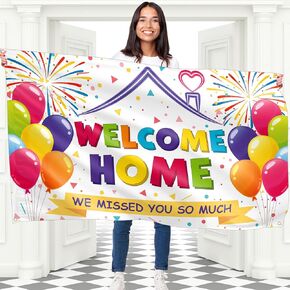 We are so Proud of You Banner - Congratulations Banner - Congratulations Decorations - Congrats Banner - Graduation Banner - Graduation Decorations for Prom - 5ft x 3ft (White)