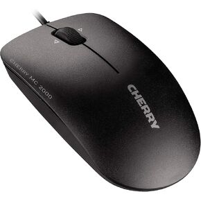CHERRY MC 2000 - Optical Mouse - Corded - Tilt-Wheel Technology - Symmetrical Design – Black