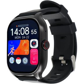 Smart Watch (Answer/Make Calls), 2.02" Smart Watches for Men 110+Sport Modes Fitness Watch with Sleep Heart Rate Monitor, Pedometer, IP68 Waterproof Activity Trackers for iOS Android Smartwatch