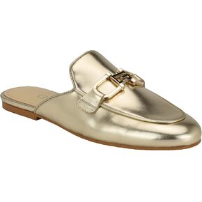 Guess Women's BOMMIYA Mule, Beige/Brown Logo 210, 7.5