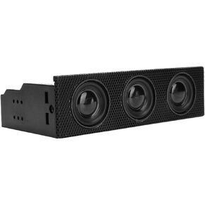 Acouto PC Front Panel Speaker Stereo Surround Computer Case Builtin Mic Loudspeaker 5.25in STW9005 Stereo Speaker PC Front Panel Computer Case Built in Music Loudspeaker Case Mic Loudspea