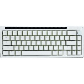 R66 65% Voice-Activated Hot Swap RGB Triple Mode（2.4Ghz/Bluetooth 5.0/Wired） Wireless Top Gaming Keyboard,Knob Control Mechanical Keyboard, PBT Keycaps (Pink- Linear Switch)