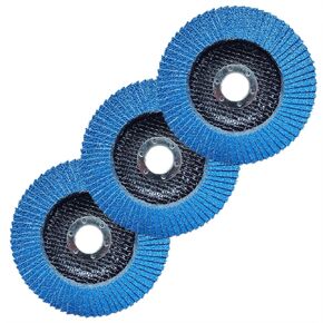 ROZZLOOM 4 1/2 Inch Zirconia Flap Discs - 60 Grit Flap Disc Abrasives Grinding Sanding Discs for Finishing, Sanding, Deburring, Rust Removal, Grinding - 2pcs