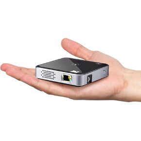 Kodak Ultra Mini Portable Projector -1080p HD support Black LED DLP Rechargeable Pico Projector - 100" Display, Built-in Speaker - HDMI, USB and Micro SD - Compatible with iPhone iPad, Android
