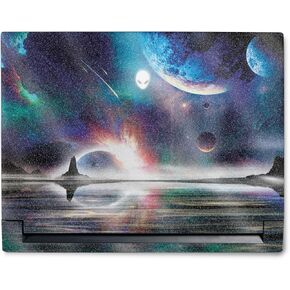 MightySkins Glossy Glitter Skin Compatible with Alienware M18 R1 (2023) Full Wrap Kit - Space Horizon | Protective, Durable High-Gloss Glitter Finish | Easy to Apply & Change Styles | Made in The USA