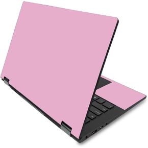 MightySkins Skin for Lenovo Flex 14" (2019 No Fingerprint Scanner) - Solid Pink | Protective, Durable Vinyl Decal Wrap | Easy To Apply Change Style | Made in the USA (LENFLX1419-Solid Pink)