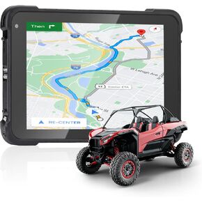 MUNBYN Rugged Android Tablet, Android 12 Rugged Tablet, 8GB+128GB Waterproof Android Tablet,8 inch Tablet, 700nits Outdoor Tablet, Drone Tablet, GPS Tablet for Offroad UTV Handheld Computer
