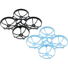 BETAFPV 2pcs Air65 65mm Brushless Whoop Frame Kit for DIY Ultra-Weight 1S Brushless FPV Whoop Drone Quadcopter Compatible for 31mm Propellers 07xx 08xx Series Motors - Black&White