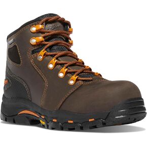 Danner Vicious NMT 4" Composite Toe Work Boots for Women - Waterproof and Breathable Leather Upper, Slip-Resistant Rubber Vibram Outsole, EH Resistant
