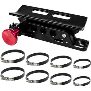 Bestaoo Adjustable Roll Bar Fire Extinguisher Mount Holder for Jeep Wrangler TJ JK JKU JL UTV Polaris RZR Ranger Camper Van, Aluminum, Quick Release