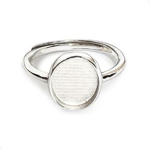 Milky Treasures New Oval Ring DIY Breastmilk Jewelry Making Kit | Adjustable Size 6 to 10 | Breastfeeding Keepsake | New Mom Gifts | Baby Shower Registry | 925 Sterling Silver | Lactation [Full KIT]