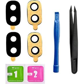 (Pack of 2) Back Rear Camera Glass Lens Replacement for Samsung Galaxy J330 J530 J730 / J3 J5 J7 2017 Preinstall Adhesive and Repair Tools