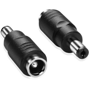 PNGKNYOCN DC Power Adapter,DC 5.5mm x 2.1mm Male Plug to 6.5mm x 3.0mm Female Jack Converter for Laptop,CCTV Security Cameras Surveillance Syste（2-Pack）