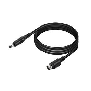 PNGKNYOCN 18AWG 4 Pin DIN Male to DC 5.5 X 2.1mm Male Power Cable for CCTV Camera System Chargers Adapter (3.2FT)
