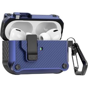 Airpod Pro Case Cover with Lock, Compatible for Airpods Pro 2nd Generation/1st, Green