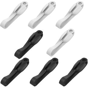 Cord Bundlers, Damage Free Hanging Cord Organizer, No Tools Cord Bundler for Hanging Electrical Cables, 4 white Cord Bundlers， 4 black Cord Bundlers