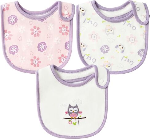 مرايل أطفال من القطن للجنسين من 2ooya - مرايل طعام لحديثي الولادة بنمط قوس قزح، مرايل تغذية للرضع مع أزرار من الراتنج، مجموعة مريلة قابلة للامتصاص للأطفال الصغار، دعائم صور هدية للأطفال الصغار (6-12 شهرًا) in Kuwait