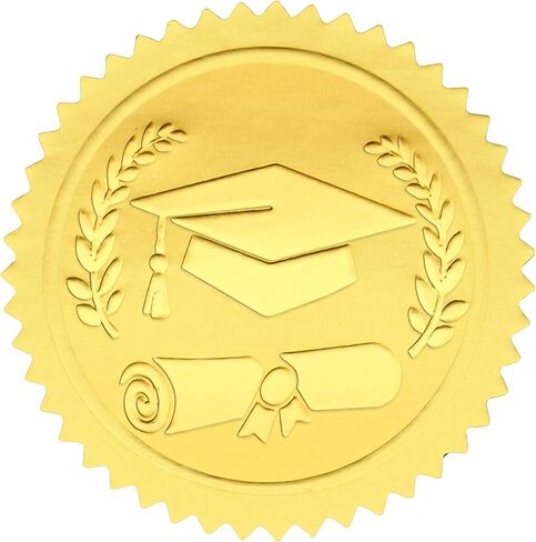 Anwyll Envelope Seals Stickers,Gold Embossed Wax Seal Sticker Looking,300Pcs Wedding Envelope Stickers,Self-Adhesive Gold Foil Stamps Plant floral Sticker for Invitation Card Bridal Shower Party Favor in Kuwait