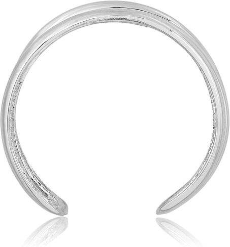 AVORA 10K Yellow Gold Polished Three Row Minimalist Adjustable Toe Ring in Saudi Arabia