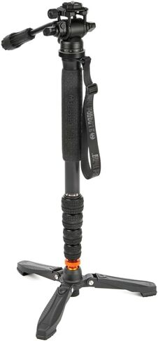 3 Legged Thing Punks Taylor Superkit Magnesium Alloy Monopod Kit - Travel-Friendly Camera Monopod for Photographers & Videographers (Darkness) in Saudi Arabia