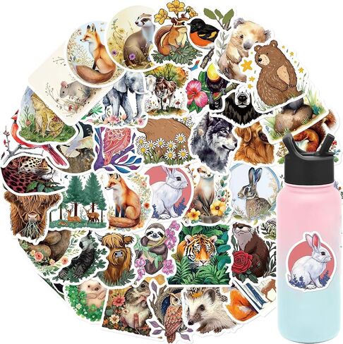 50 Cute Cat Stickers Kit - Kawaii Cat Stickers for Kids & Teens, Waterproof Vinyl Stickers for Laptop, Phone, Skateboard, Journaling in Kuwait
