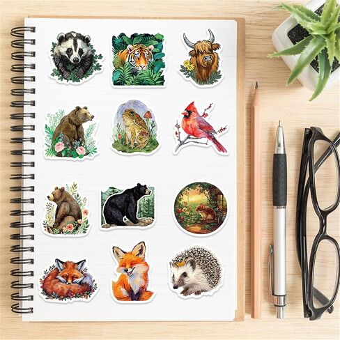 50 Cute Cat Stickers Kit - Kawaii Cat Stickers for Kids & Teens, Waterproof Vinyl Stickers for Laptop, Phone, Skateboard, Journaling in Kuwait