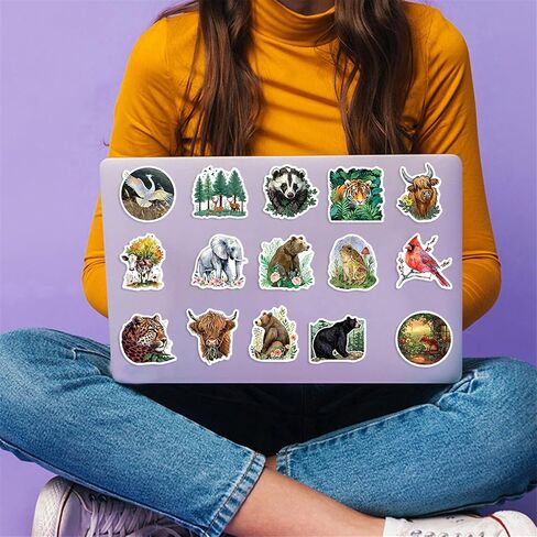 50 Cute Cat Stickers Kit - Kawaii Cat Stickers for Kids & Teens, Waterproof Vinyl Stickers for Laptop, Phone, Skateboard, Journaling in Kuwait