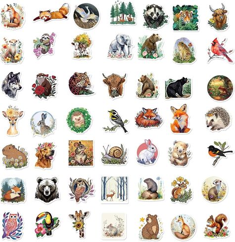 50 Cute Cat Stickers Kit - Kawaii Cat Stickers for Kids & Teens, Waterproof Vinyl Stickers for Laptop, Phone, Skateboard, Journaling in Kuwait