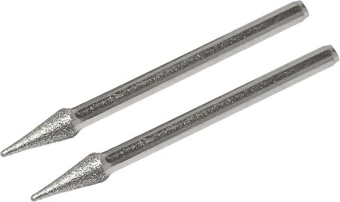 NACX 4mm Taper Tip Head Diamond Grinding Mounted Point Bit, 3mm 1/8" Shank Grinding Rotary Bit Marble Stone Carving Polisher Tool, 25PCS in Saudi Arabia