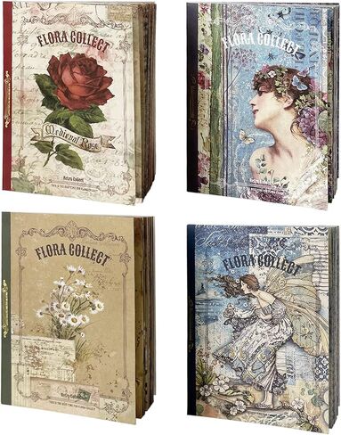 400 PCS Scrapbooking Supplies Vintage Scrapbook Paper Decorative Paper Bullet Collage Basing Photo Junk Journaling Supplies Album Embellishment Art Craft Aesthetic Planners Scrapbook Gift in Saudi Arabia