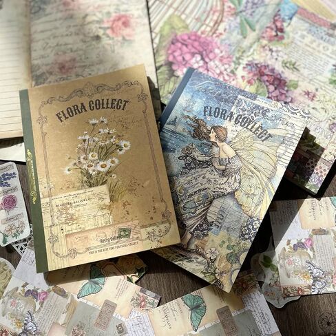 400 PCS Scrapbooking Supplies Vintage Scrapbook Paper Decorative Paper Bullet Collage Basing Photo Junk Journaling Supplies Album Embellishment Art Craft Aesthetic Planners Scrapbook Gift in Saudi Arabia
