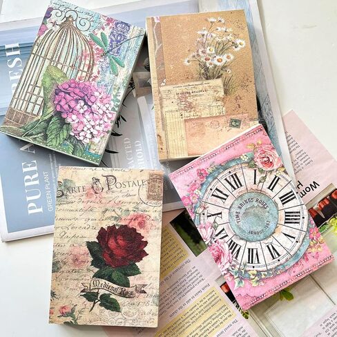 400 PCS Scrapbooking Supplies Vintage Scrapbook Paper Decorative Paper Bullet Collage Basing Photo Junk Journaling Supplies Album Embellishment Art Craft Aesthetic Planners Scrapbook Gift in Saudi Arabia