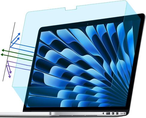 YongMai 2 PACK Anti Blue Light Screen Protector for MacBook Air 13’’ 2018-2021 M1 A1932 A2179 A2337 / 2022 MacBook Pro 13.3inch M2 Chip, Anti-blue, Anti-glare, Anti-fingerprint in Saudi Arabia