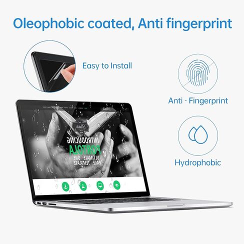 YongMai 2 PACK Anti Blue Light Screen Protector for MacBook Air 13’’ 2018-2021 M1 A1932 A2179 A2337 / 2022 MacBook Pro 13.3inch M2 Chip, Anti-blue, Anti-glare, Anti-fingerprint in Saudi Arabia