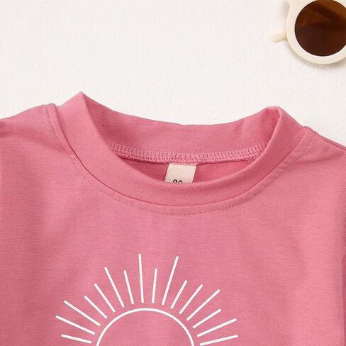 1st Birthday Shirt for Baby Girls Boys Cute Sun Graphic Letter Print T-Shirt 1 Year Old Toddler Gift Infant Party Tees in Kuwait
