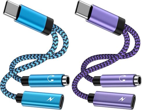 محول سماعة رأس وشاحن USB C إلى 3.5 ملم مع شحن سريع PD 60W لهاتف iPhone 15 Pro Max Plus، وSamsung Galaxy S24 S23 FE Ultra S22 S21 A54 A55، وPixel 8a 8 7 pro 7a، وكابل 2 في 1 من النوع C إلى Aux Jack in Kuwait