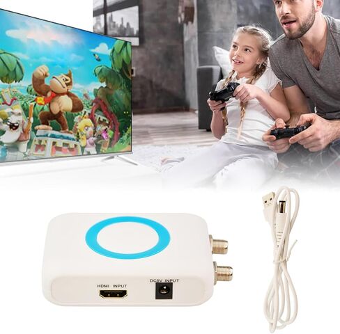 HDM66 HD Modulator، HDMI RF Modulator يدعم إخراج تنسيق PAL/NTSC إلى مغير RF، واجهة الوسائط المتعددة عالية الدقة لاستبدال نظام التلفزيون المنزلي CATV in Saudi Arabia