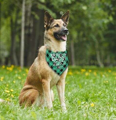 Dog Bandana, Dog Bandana, Camouflage Dog Scarf Printing, Dog Scarf Accessories, Dog Bandana Pet Scarf, Christmas Birthday Dog Dad's Gift, Ain't No Daddy Like The One I Got (M32) in Saudi Arabia