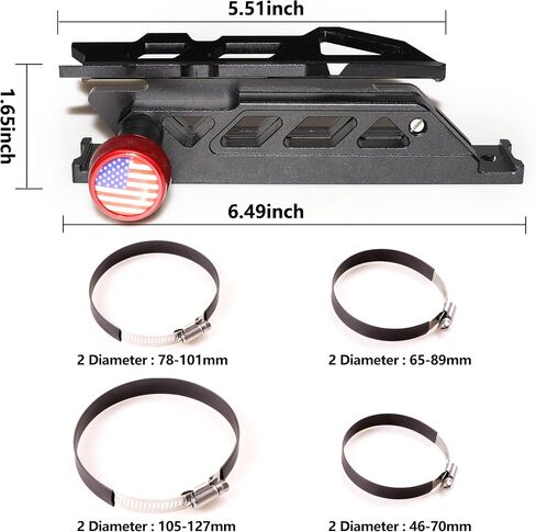 Bestaoo Adjustable Roll Bar Fire Extinguisher Mount Holder for Jeep Wrangler TJ JK JKU JL UTV Polaris RZR Ranger Camper Van, Aluminum, Quick Release in Kuwait