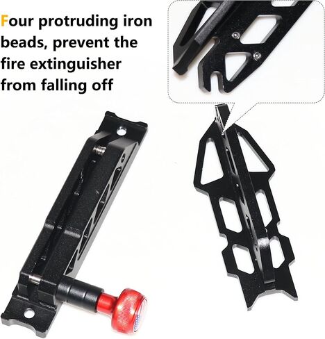 Bestaoo Adjustable Roll Bar Fire Extinguisher Mount Holder for Jeep Wrangler TJ JK JKU JL UTV Polaris RZR Ranger Camper Van, Aluminum, Quick Release in Kuwait