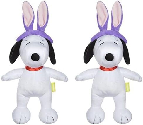 Peanuts for Pets Easter 9" Snoopy Bunny Ears Plush Squeaker Pet Toy | Dog Toys, Snoopy with Easter Bunny Ears| Easter Dog Gifts | Snoopy Toys for Dogs in Kuwait