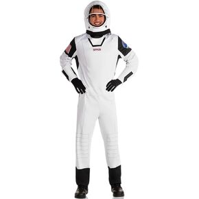 Astronaut In-Flight Adventure Costume Set - Small (4-6) - Includes Jumpsuit, Helmet, & Gloves - Complete Space Explorer Accessories for Halloween Fun