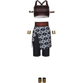 Chahouk Woman General Nanisca Cosplay Costume Full Set Female King Costume Warrior Costume Halloween Movie Deluxe Outfits